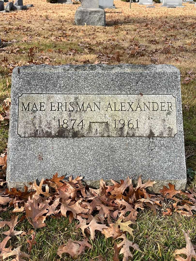 Mae Erisman Alexander's grave. Photo 3