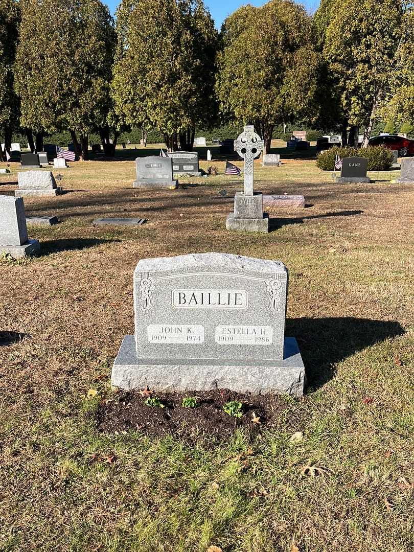 John K. Baillie's grave. Photo 2