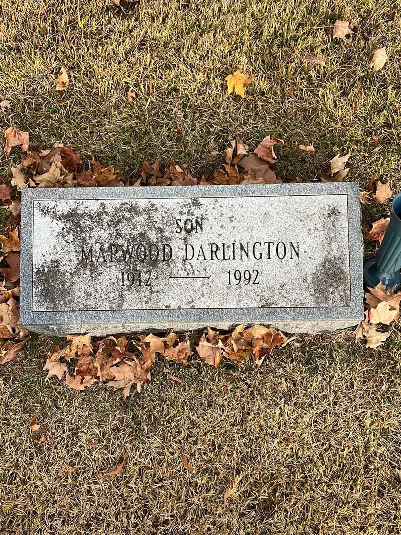 Marwood Darlington's grave. Photo 3