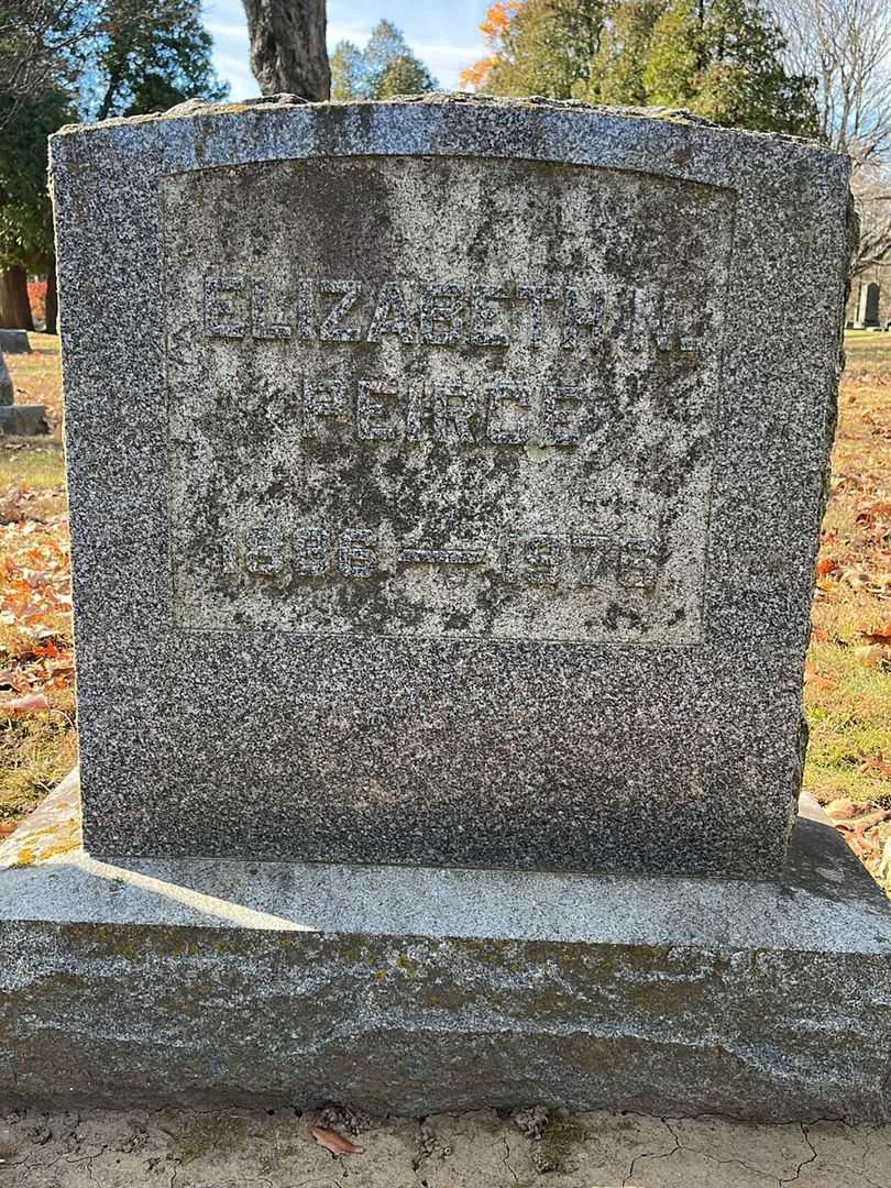 Elizabeth N. Peirce's grave. Photo 3