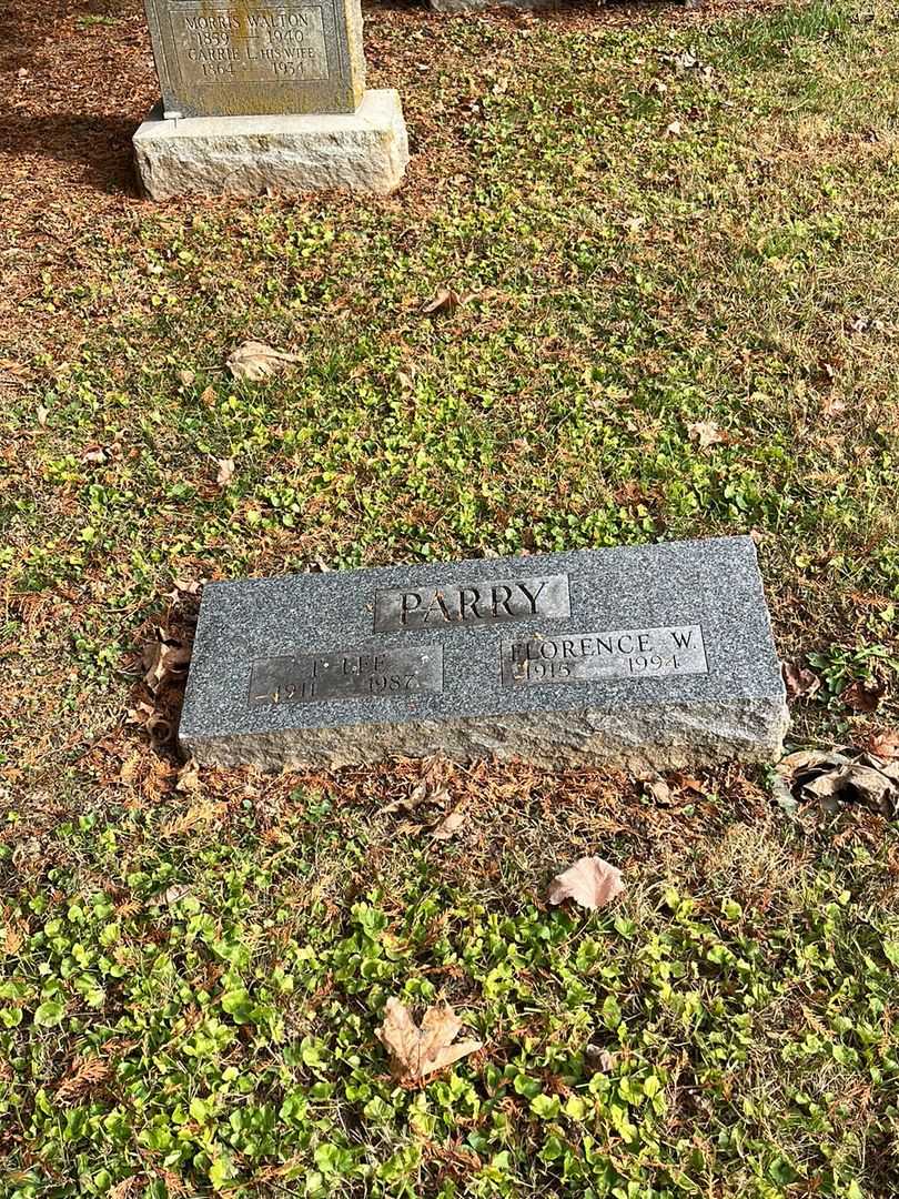 Florence Wallere Parry's grave. Photo 2