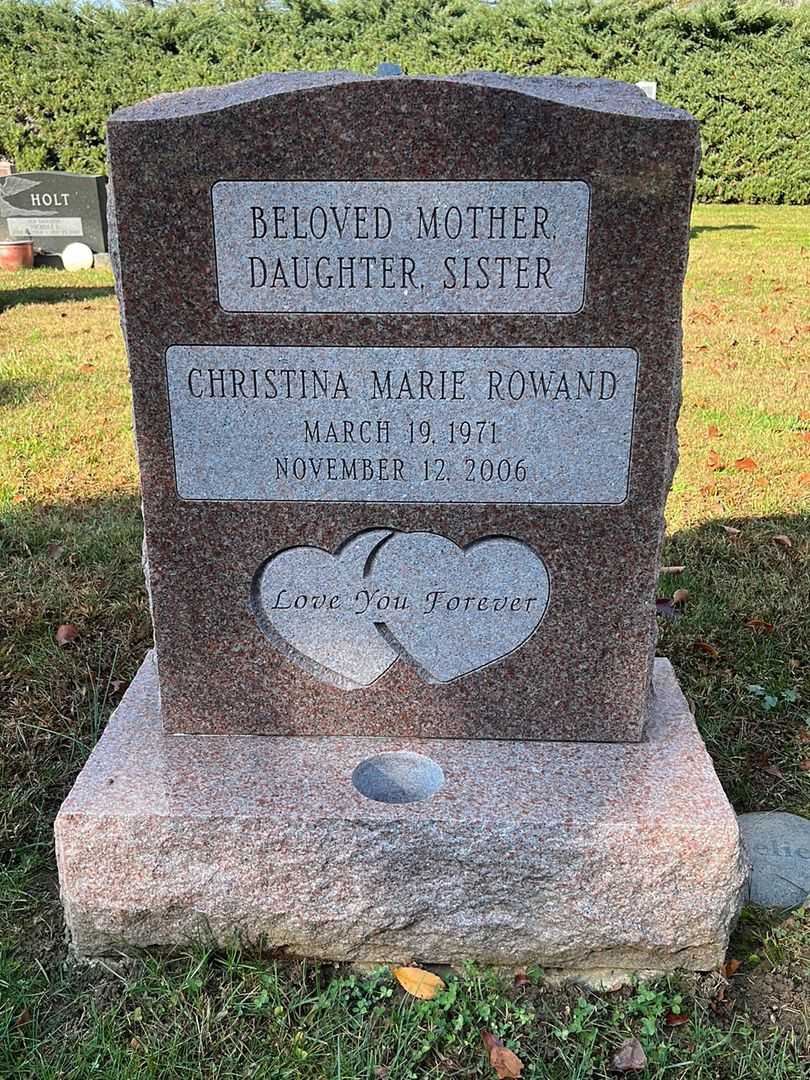 Christina Marie Zang Rowand's grave. Photo 1