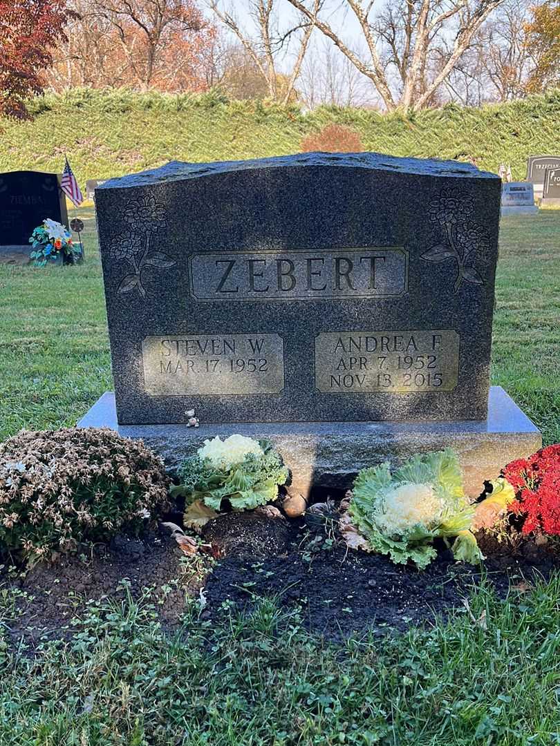 Andrea F. Zebert's grave. Photo 1