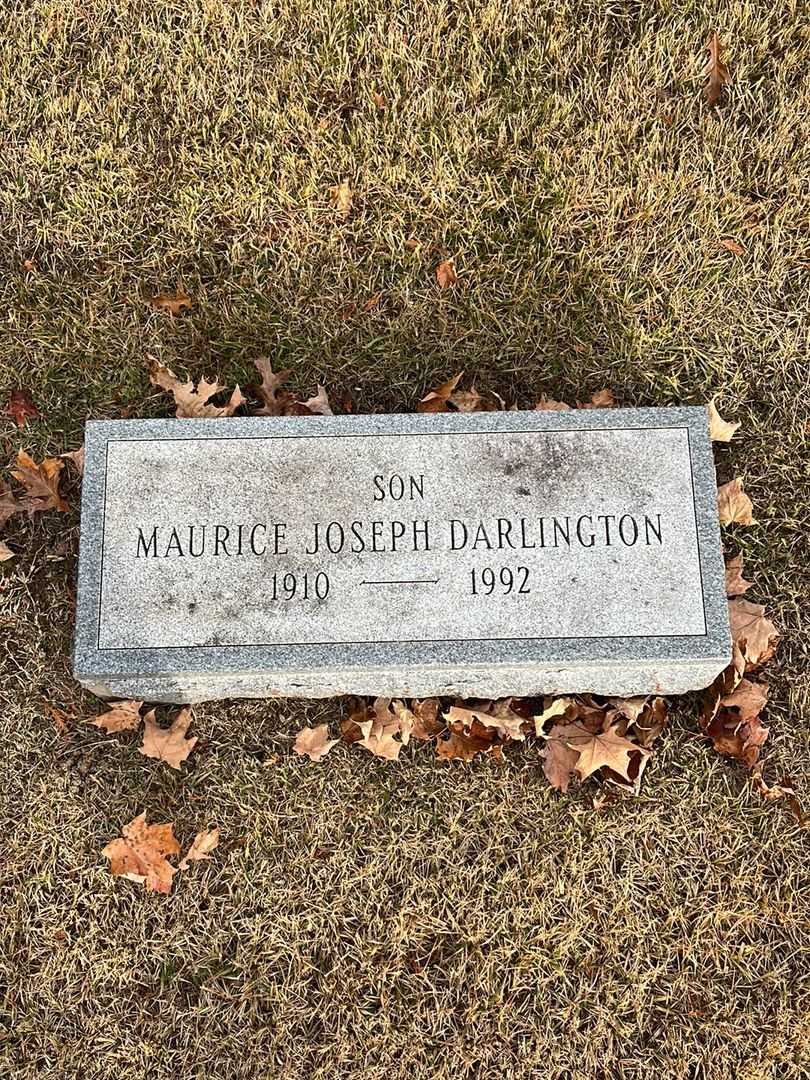 Maurice Joseph Darlington's grave. Photo 3