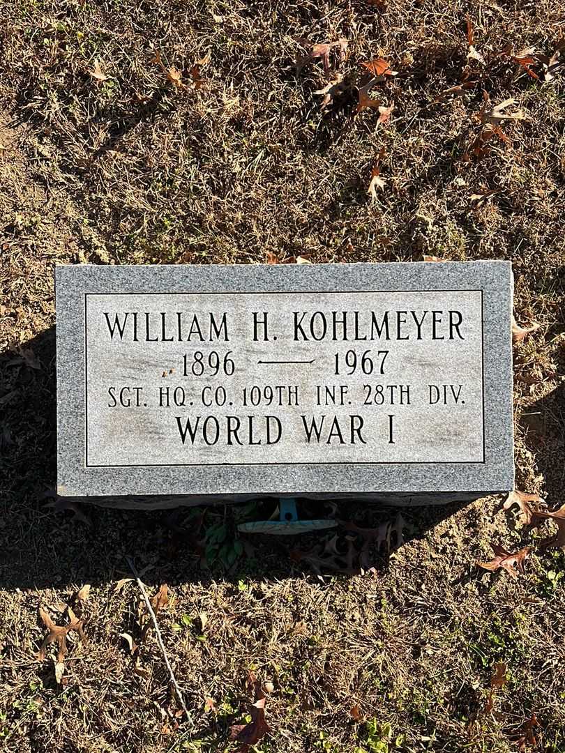 William H. Kohlmeyer's grave. Photo 4
