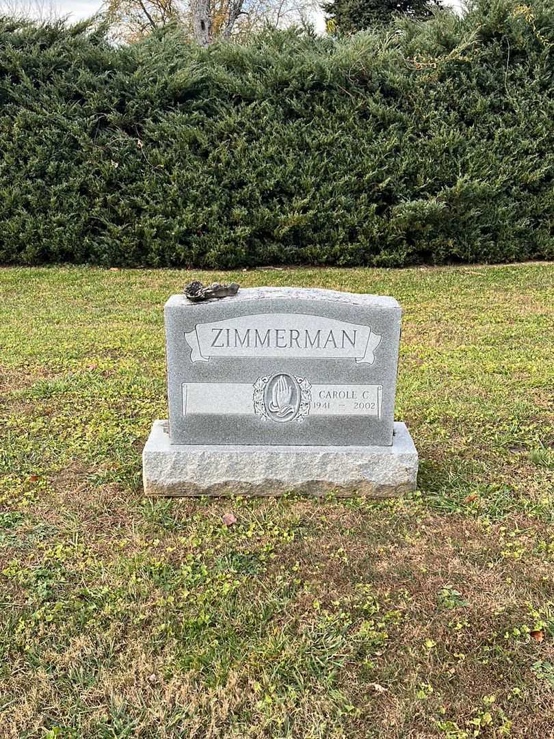 Carole C. Zimmerman's grave. Photo 2