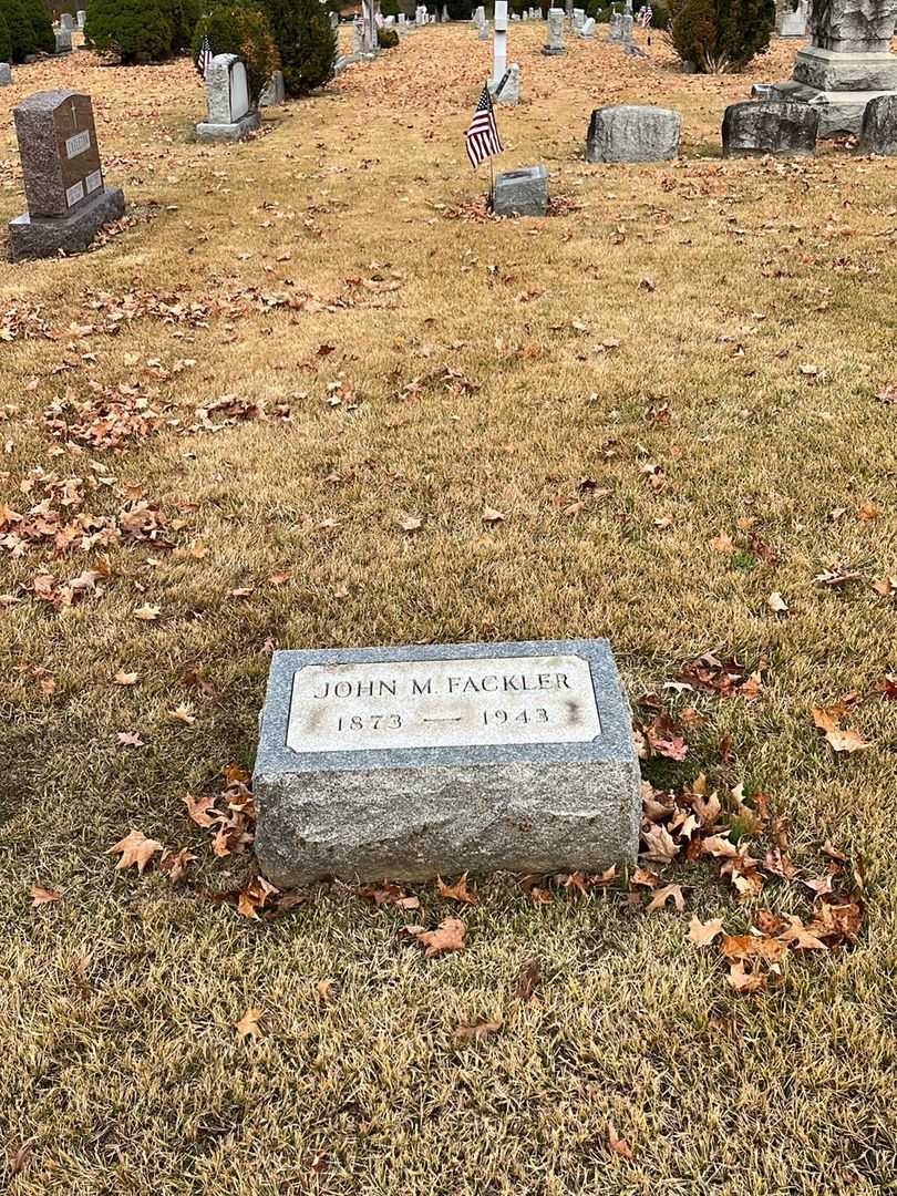 John M. Fackler's grave. Photo 2