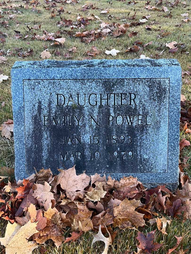 Emily N. Powel's grave. Photo 3