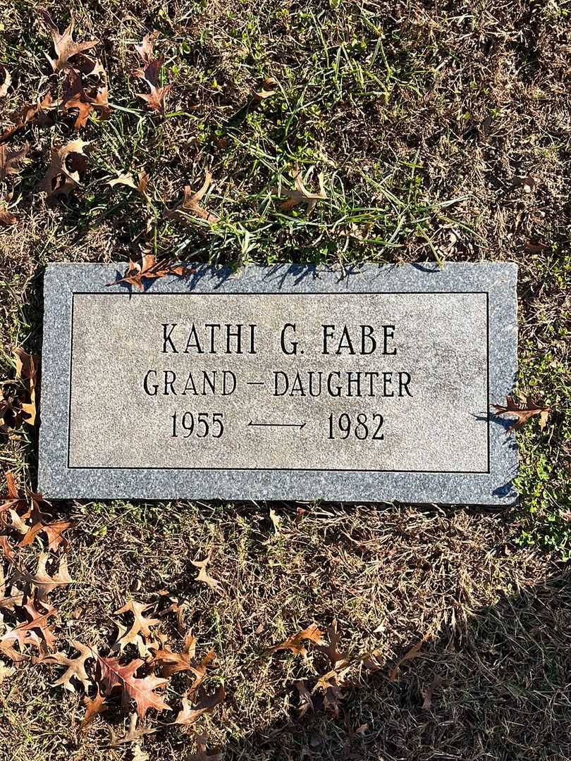 Kathi G. Fabe's grave. Photo 4