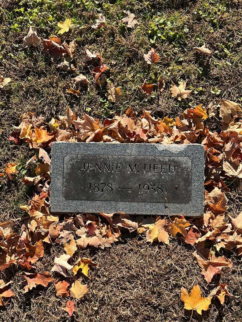 Jennie M. Heed's grave. Photo 3