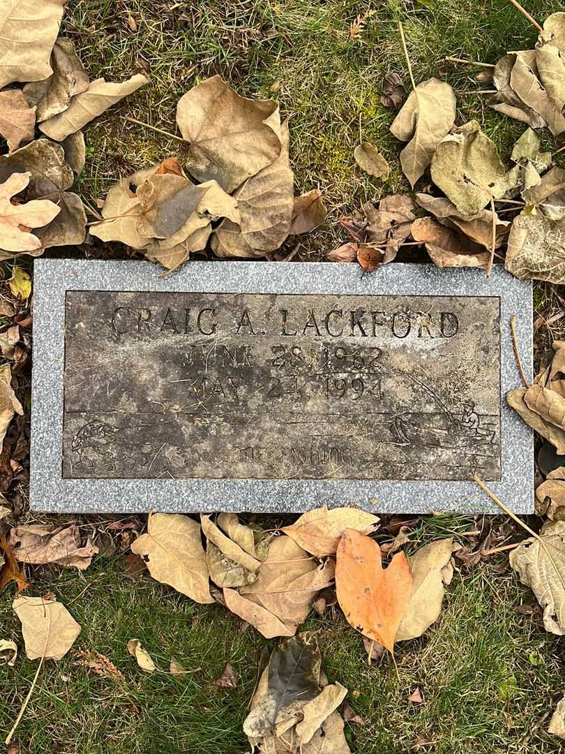 Craig A. Lackford's grave. Photo 3