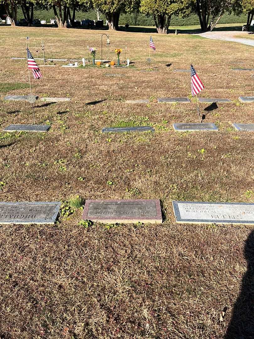 Jane Frances Natalie's grave. Photo 2