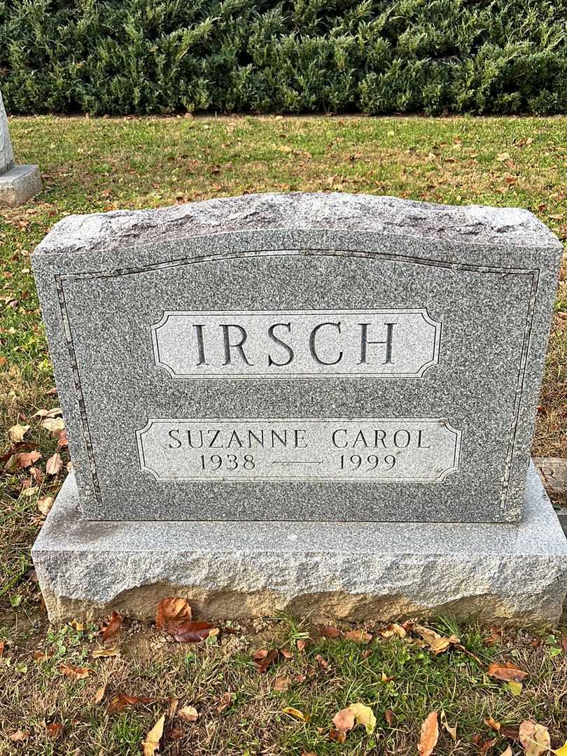 Suzanne Carol Irsch's grave. Photo 1