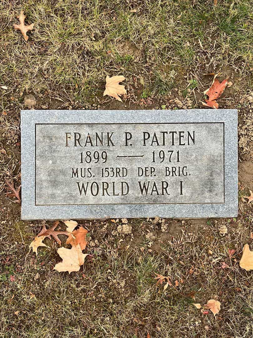 Frank P. Patten's grave. Photo 3