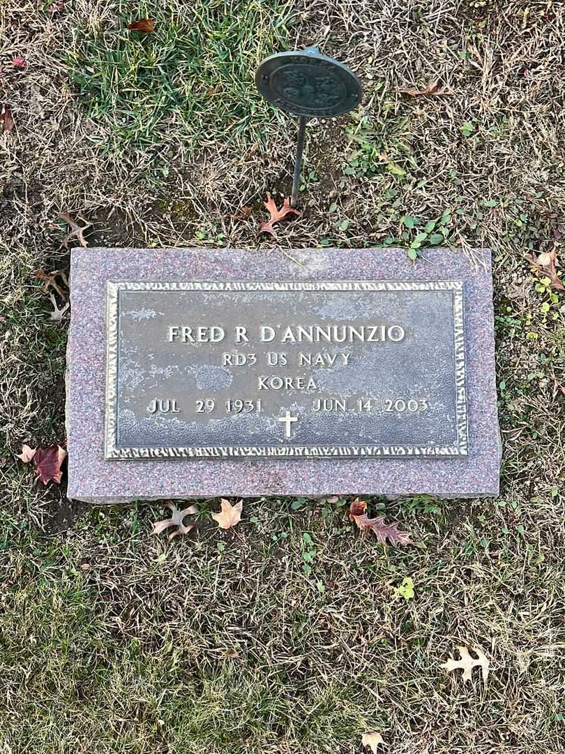 Fred R. D'Annunzio's grave. Photo 3