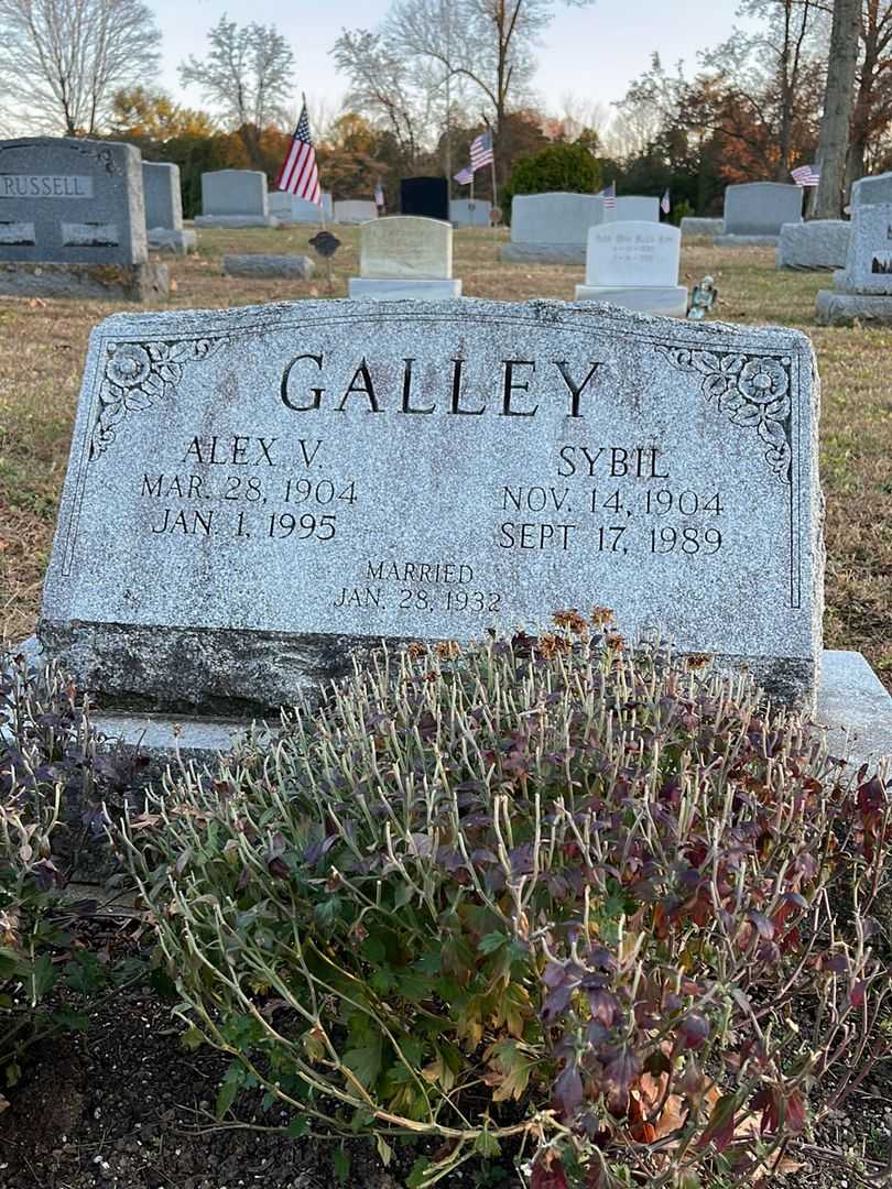 Alex V. Galley's grave. Photo 1