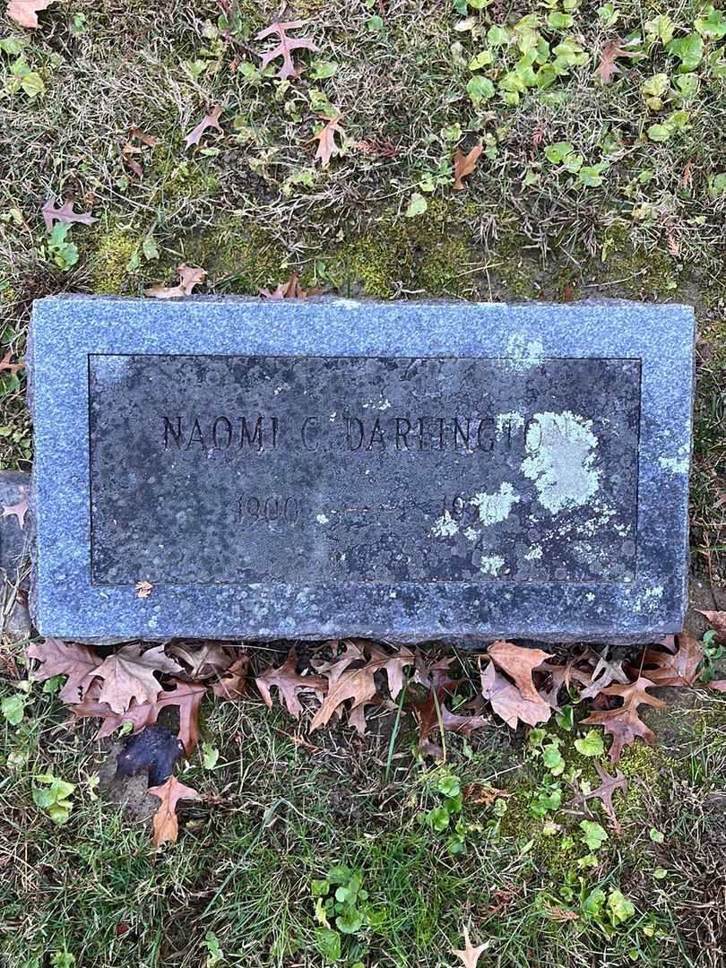 Naomi C. Darlington's grave. Photo 3