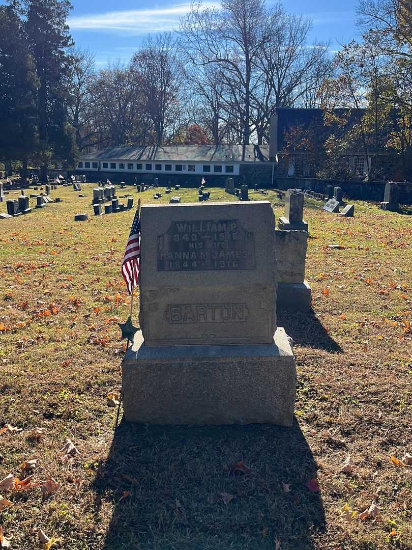 Hanna M. James Barton's grave. Photo 2