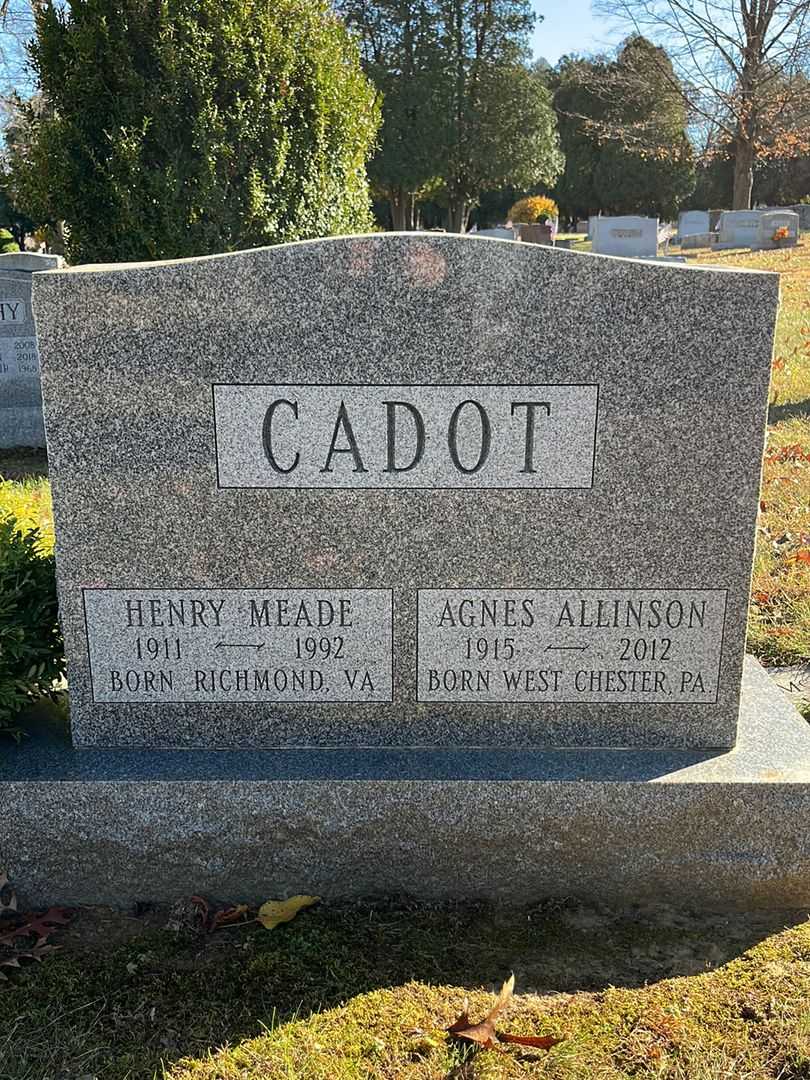 Henry Meade Cadot's grave. Photo 1