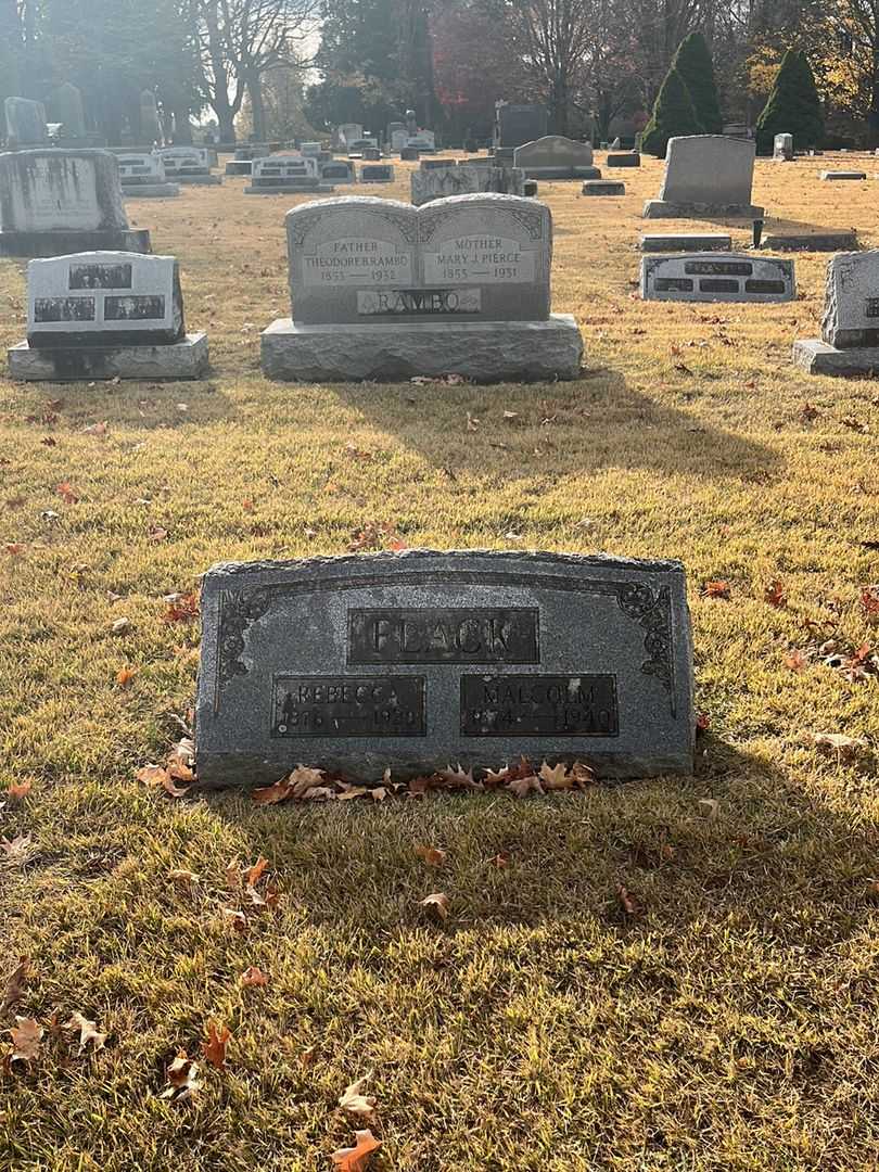 Malcolm Flack's grave. Photo 2