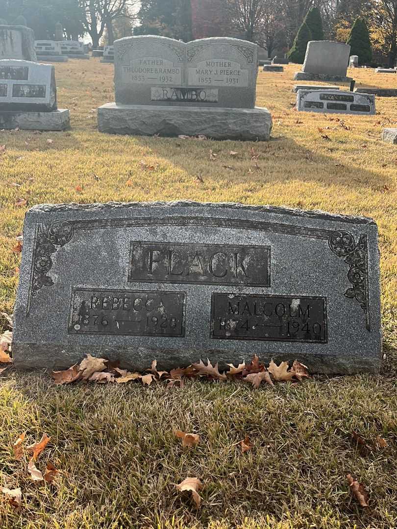 Frances Walker Flack's grave. Photo 1