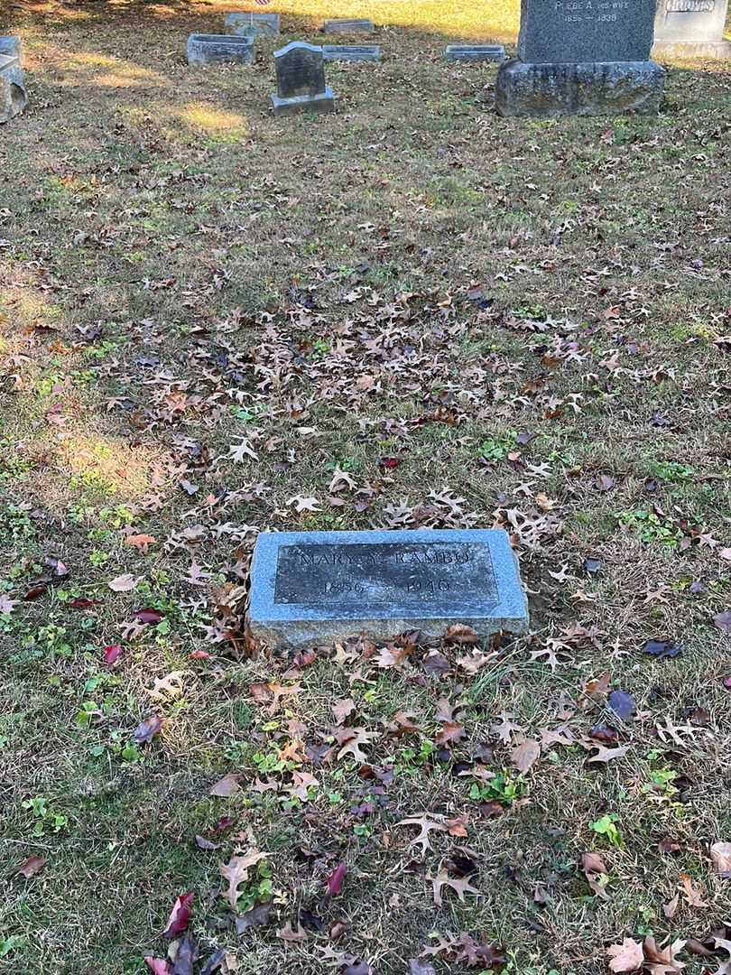 Mary Y. Rambo's grave. Photo 2