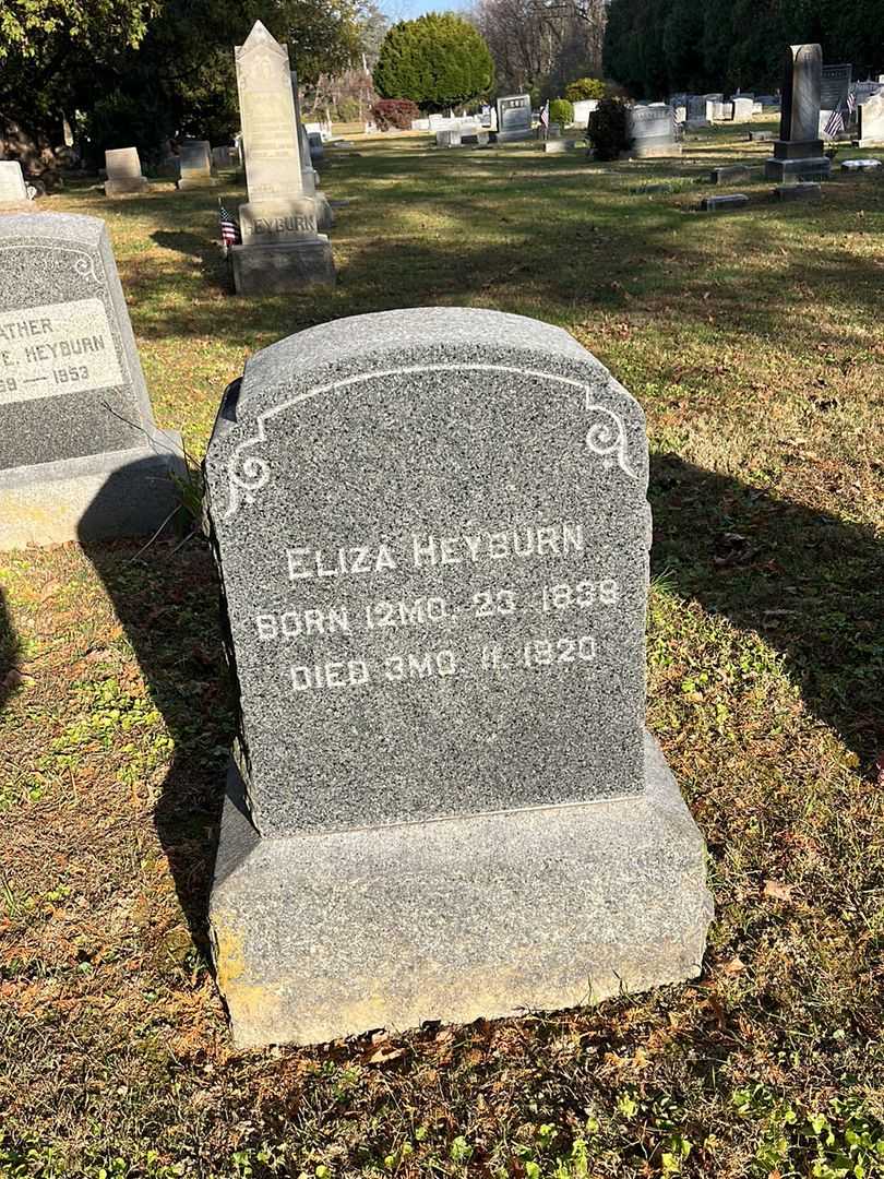 Eliza Heyburn's grave. Photo 2