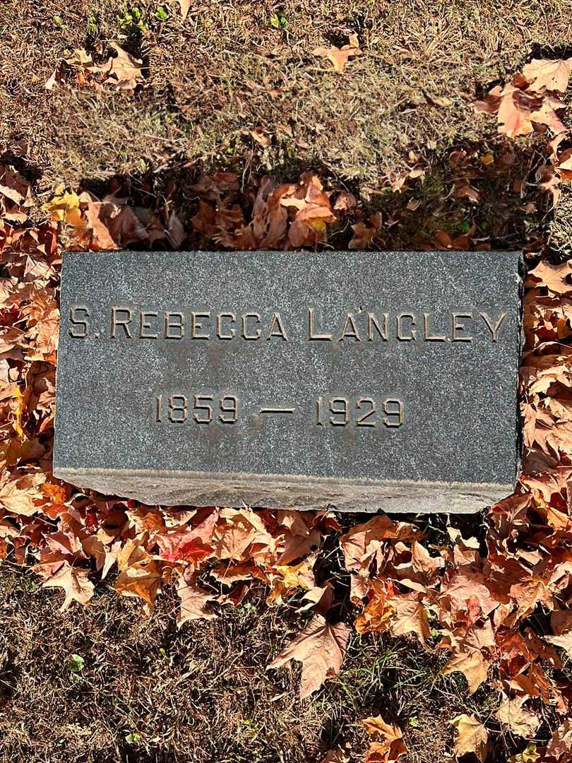 S. Rebecca Langley's grave. Photo 3