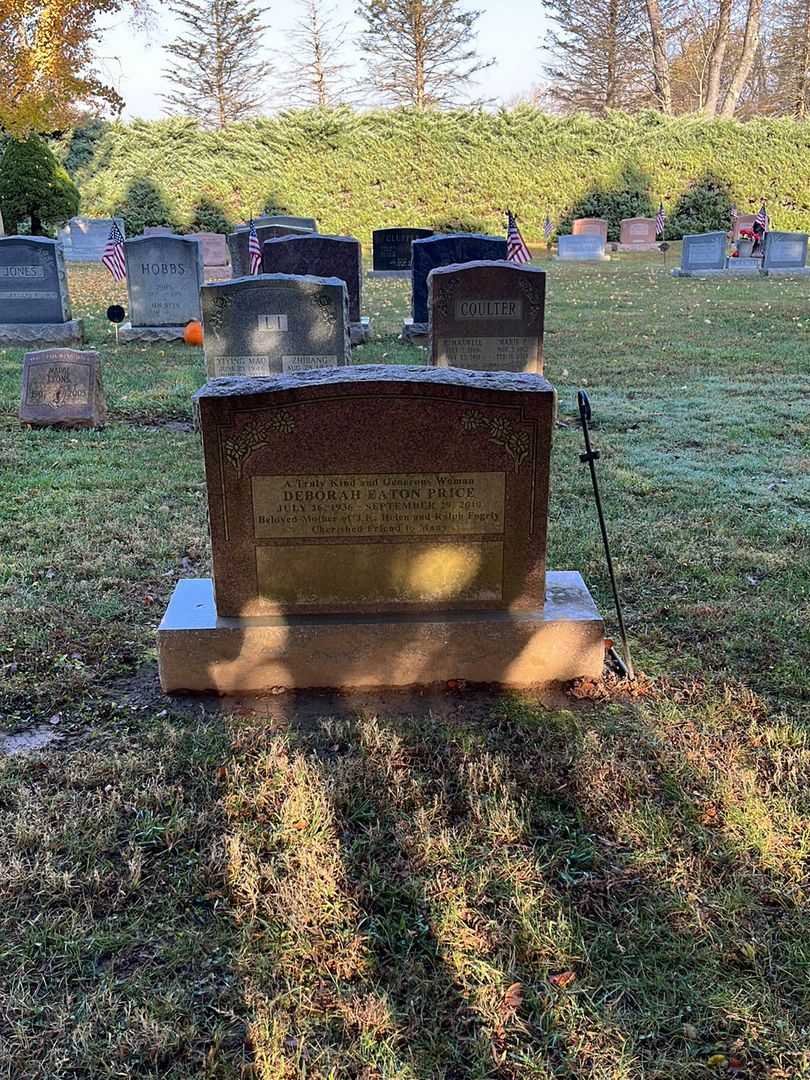 Deborah Eaton Price's grave. Photo 2