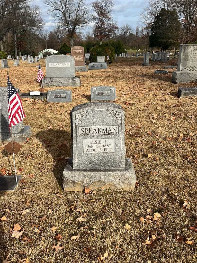 Elsie H. Speakman's grave. Photo 2