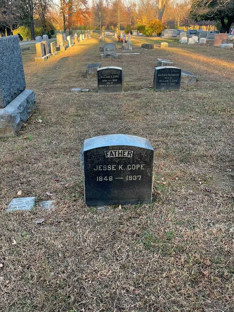 Jesse K. Cope's grave. Photo 2