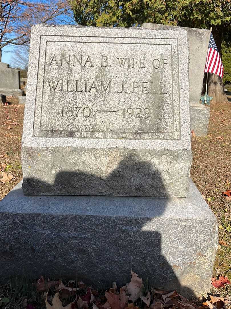 Anna B. Fell's grave. Photo 3