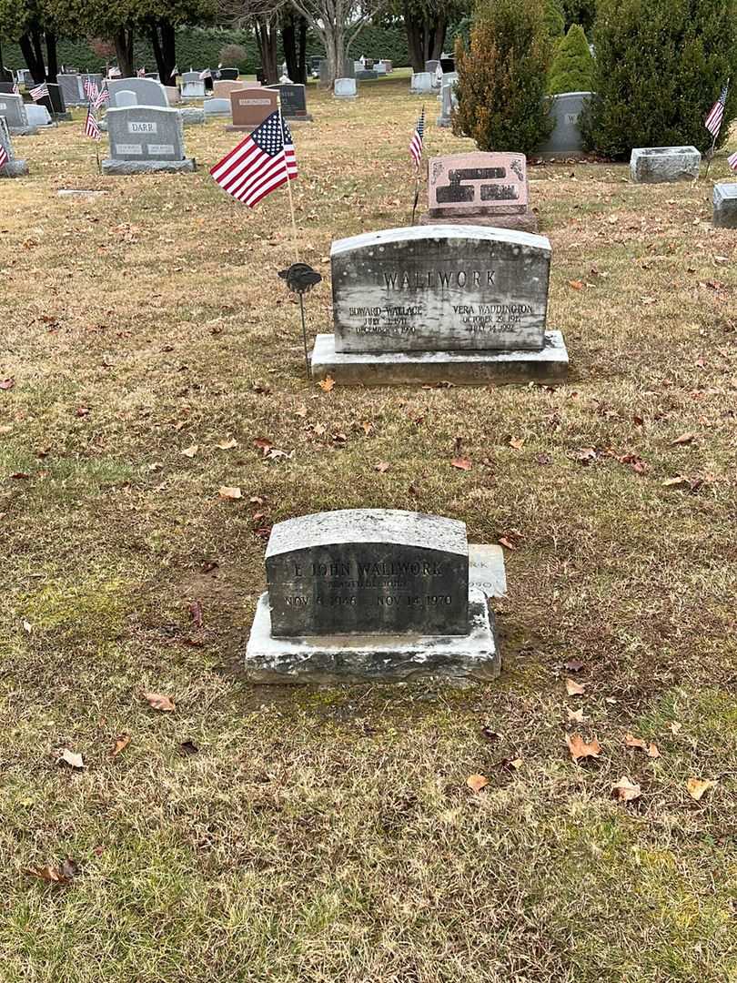 E. John Wallwork's grave. Photo 2