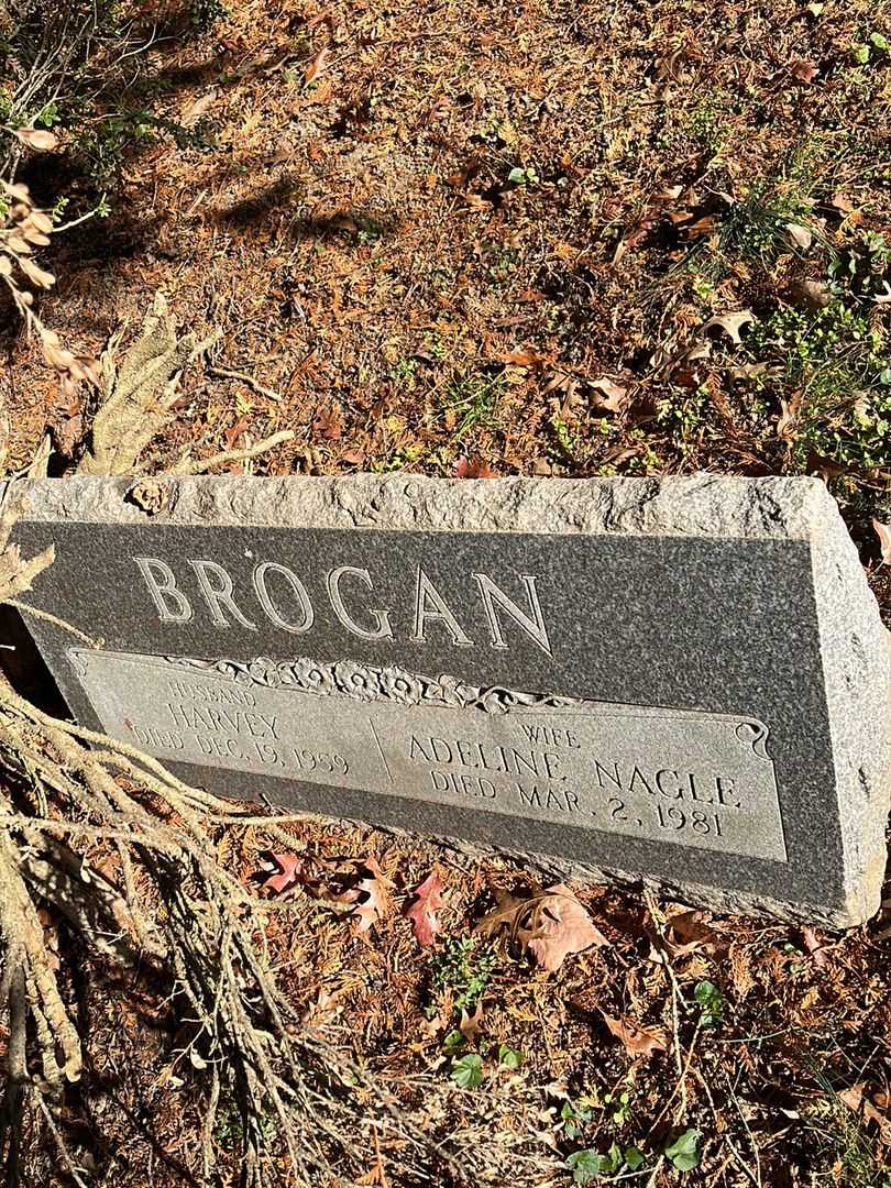 Adeline Nagle Brogan's grave. Photo 1