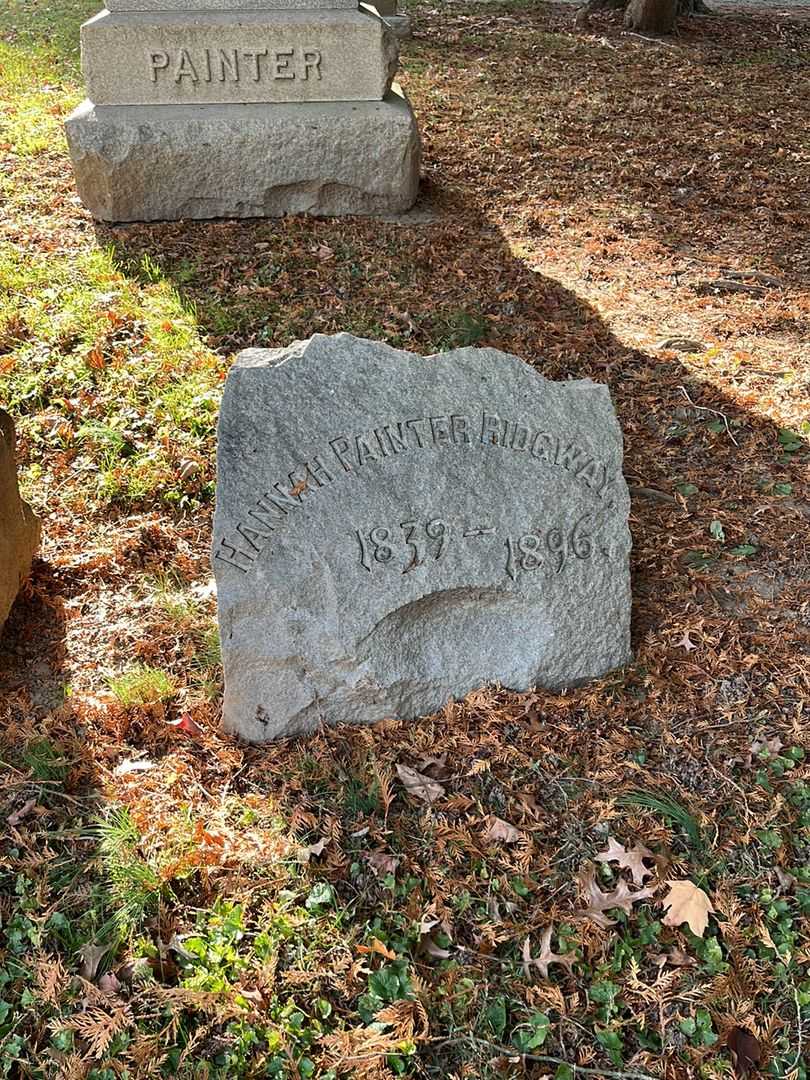 Hannah Painter Ridgway's grave. Photo 2