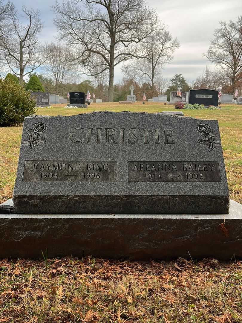 Areanna Bailey Christie's grave. Photo 1