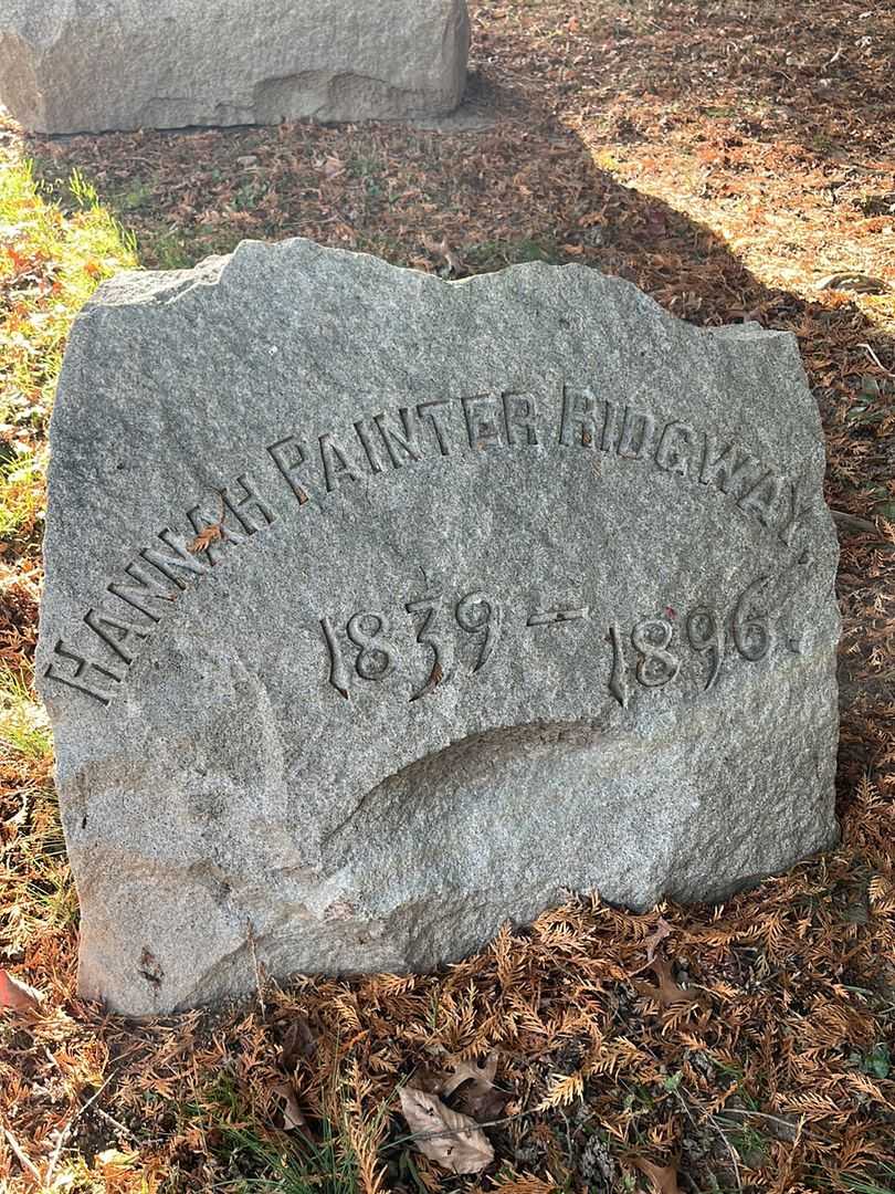 Hannah Painter Ridgway's grave. Photo 3