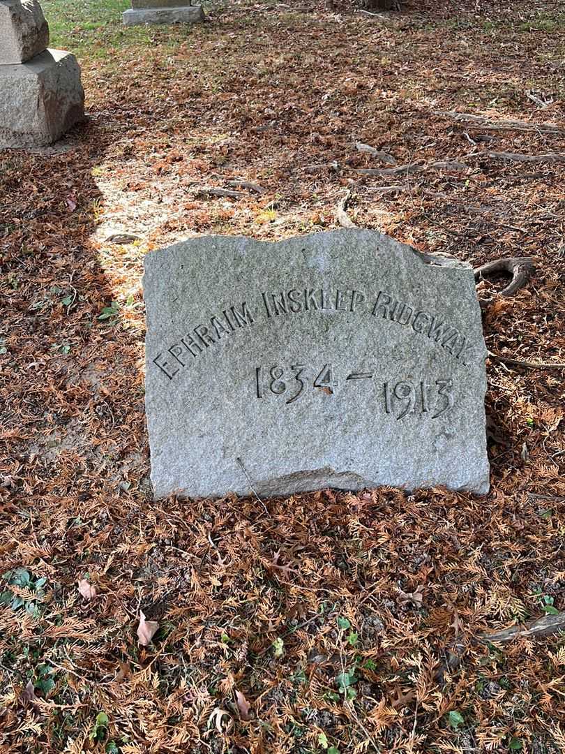 Ephraim Inskeep Ridgway's grave. Photo 2