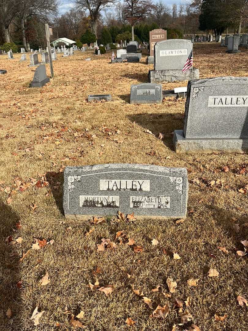 Morton L. Talley Senior's grave. Photo 2