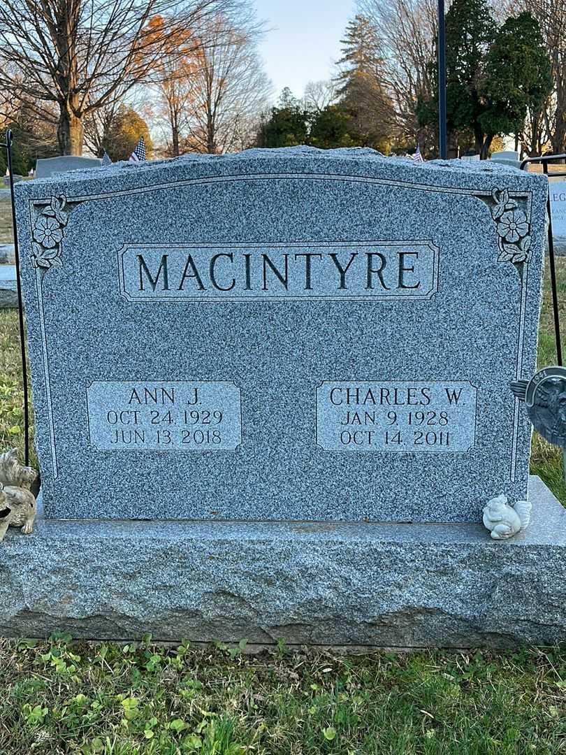 Ann J. MacIntyre's grave. Photo 3