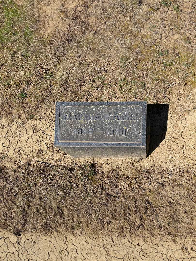 Martha Taylor Akins's grave. Photo 2