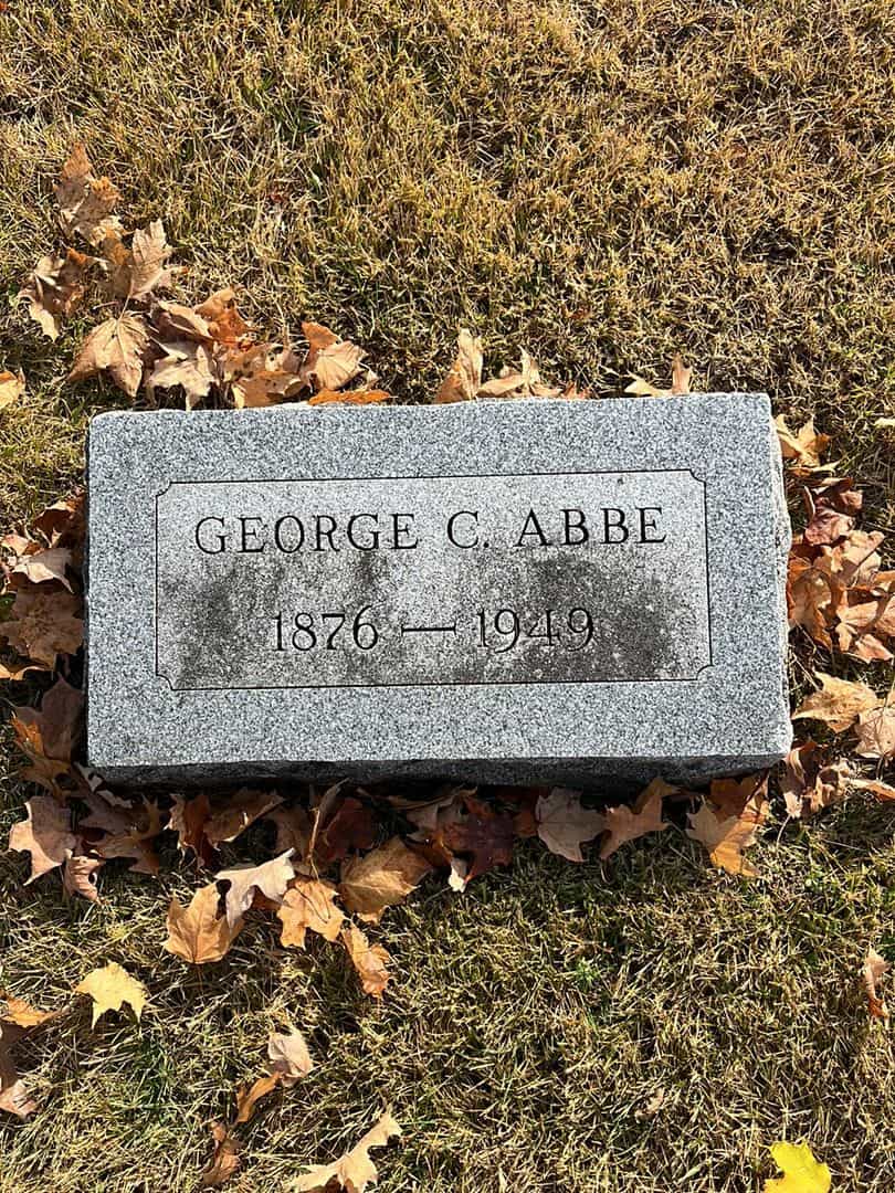 George C. Abbe's grave. Photo 3