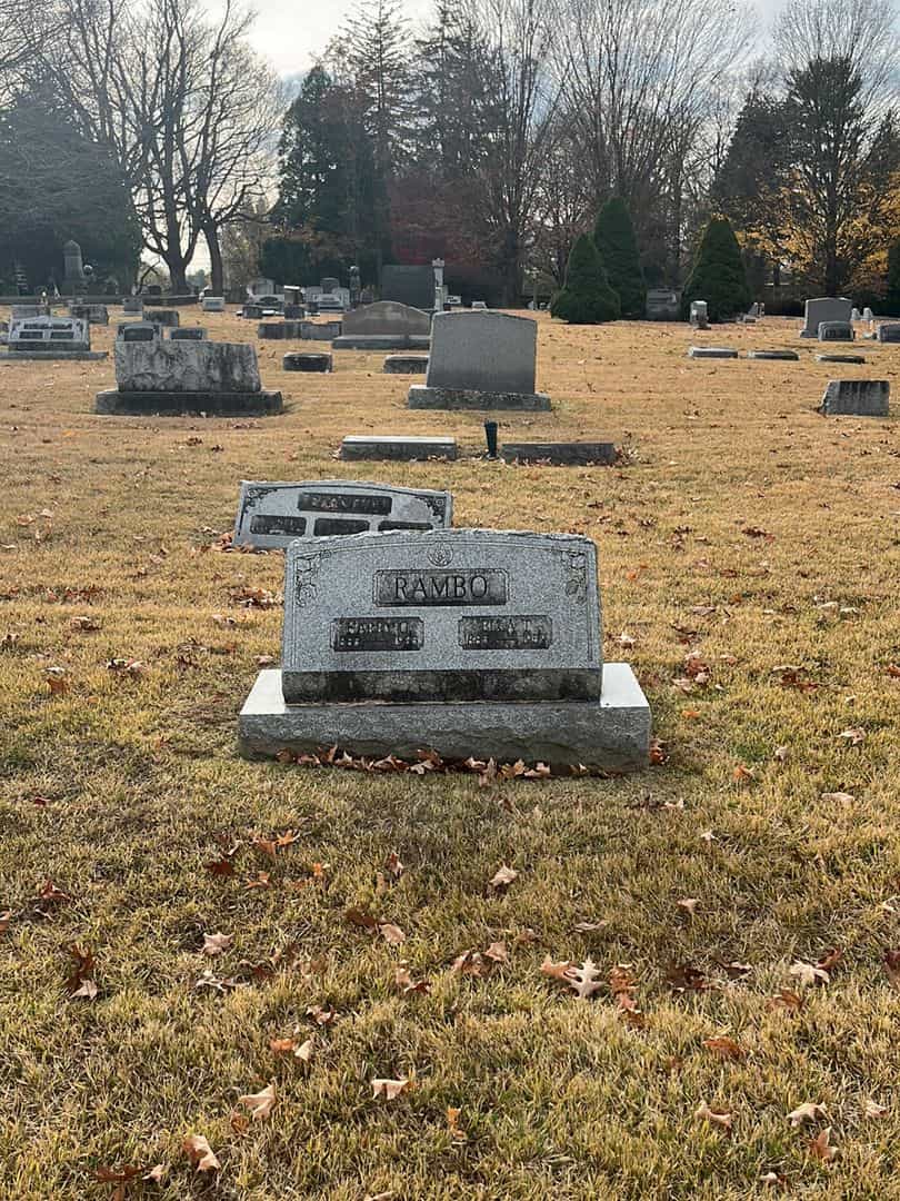 Harry C. Rambo's grave. Photo 2