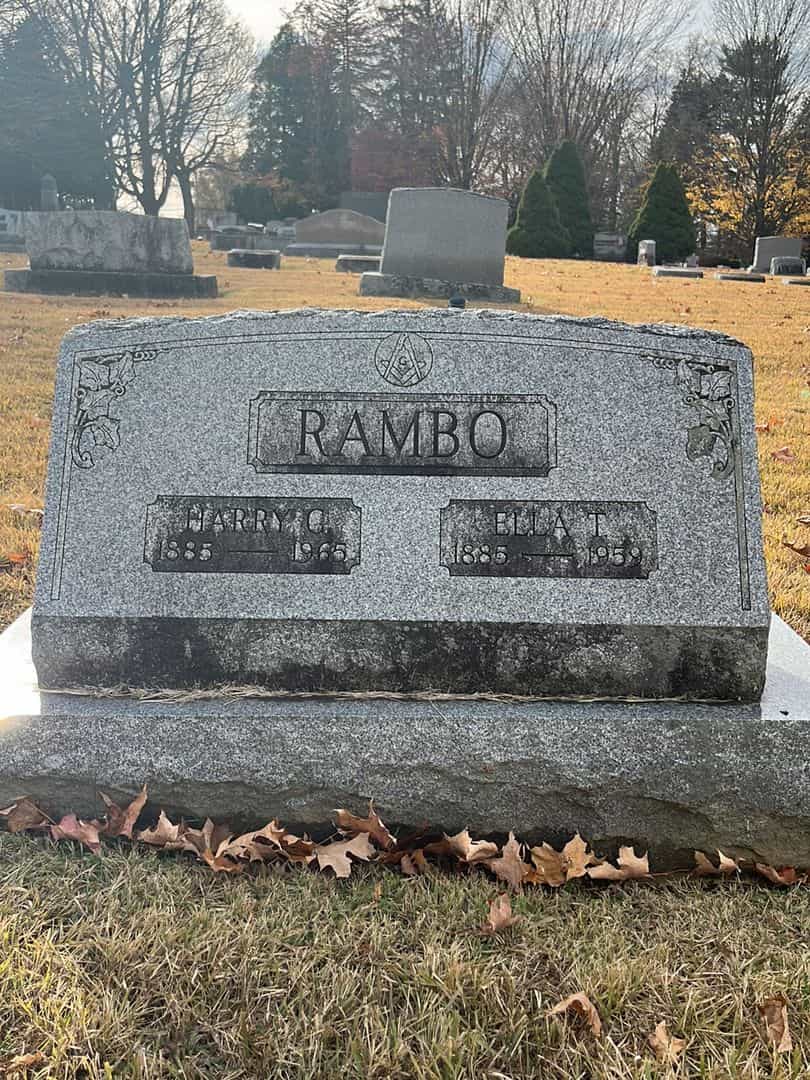 Harry C. Rambo's grave. Photo 3