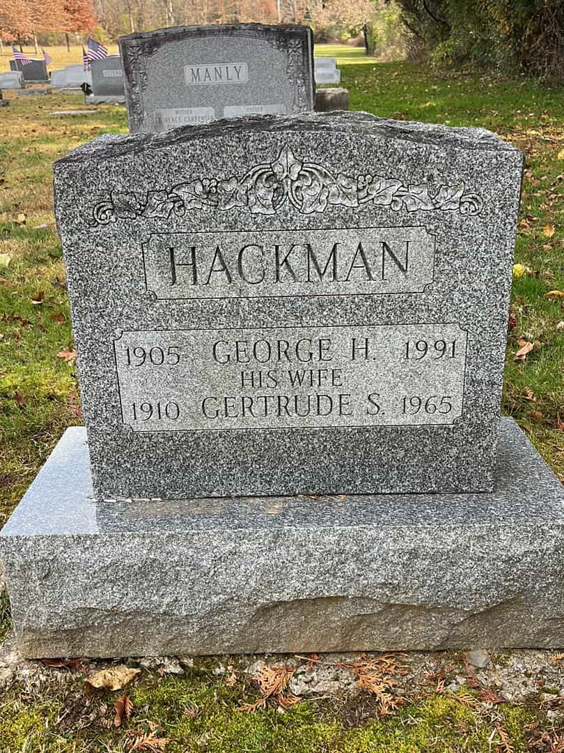 George H. Hackman's grave. Photo 1