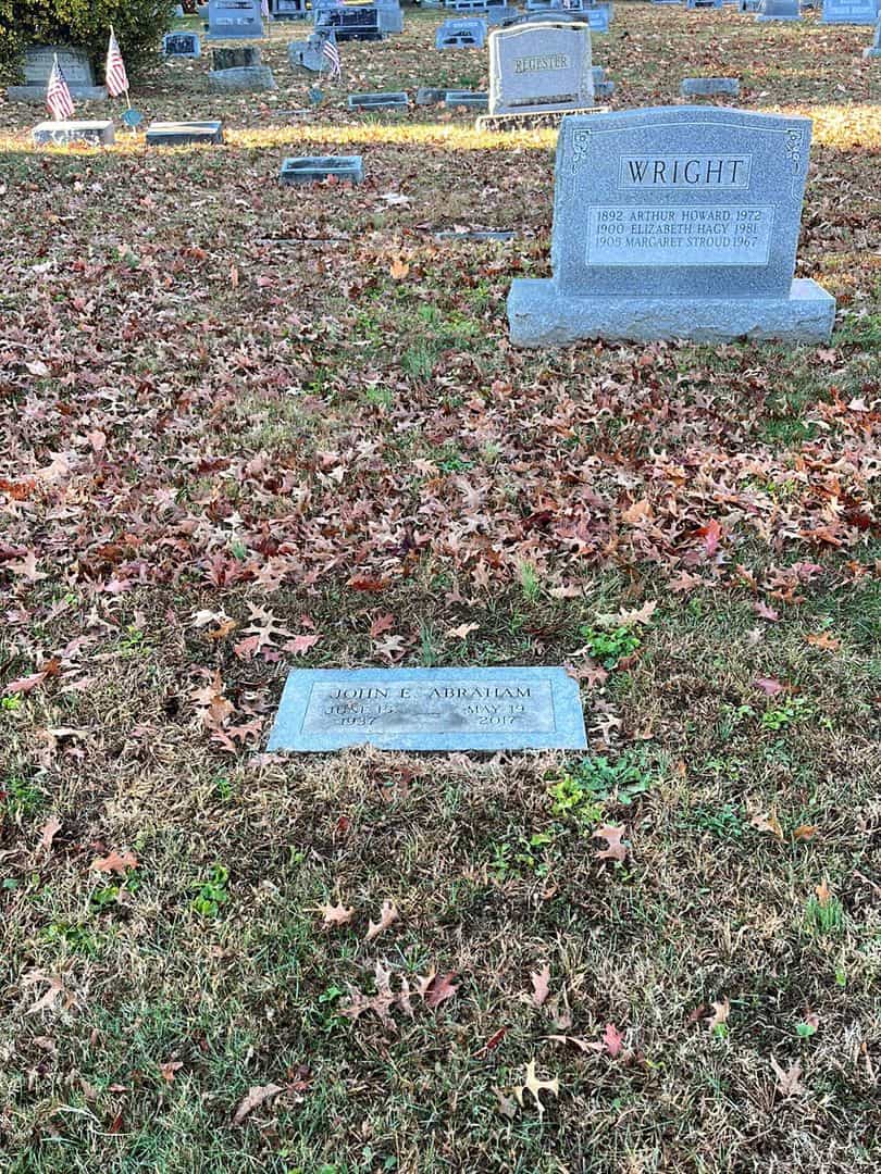John E. Abraham's grave. Photo 2