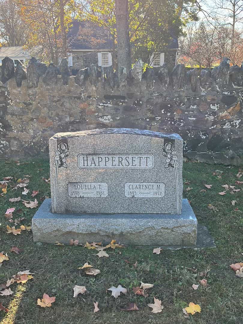 Clarence M. Happersett's grave. Photo 2