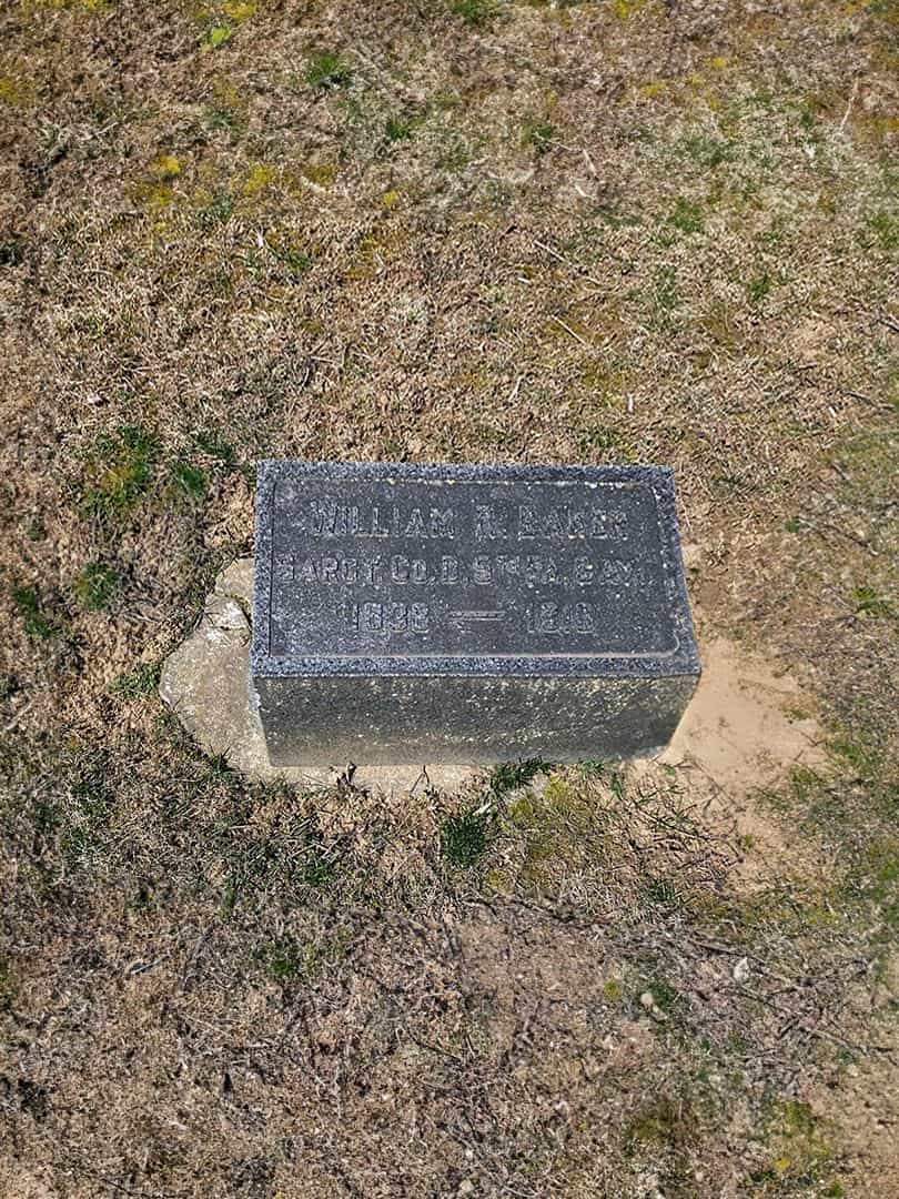 William R. Baker's grave. Photo 2