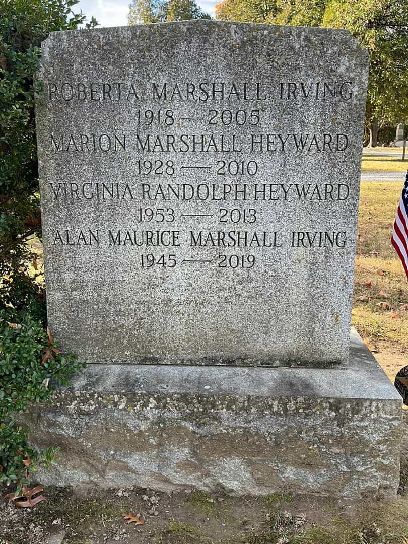 Virginia Randolph Heyward's grave. Photo 3
