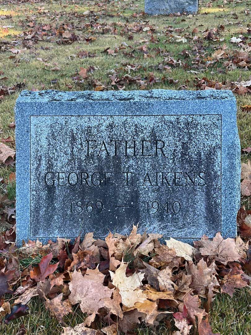George T. Aikens's grave. Photo 1
